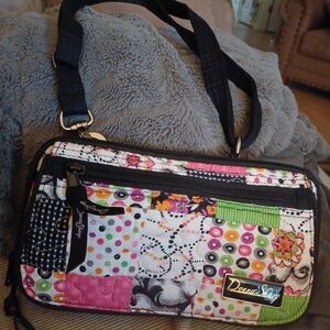 Donna Sharp Small Quilted Multicolor Patchwork Shoulder Bag